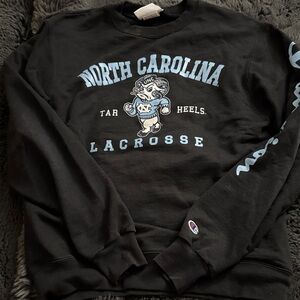 Champion Black North Carolina Lacrosse Sweater